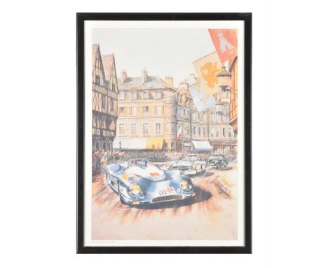 After Michael Wright (British, 1935 - )A pair of identical motoring posters,  printed for the Tour de France Auto, 13-16 Apri