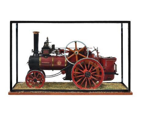 A well-engineered 1 ½ inch scale model of a 'Royal Chester' Allchin agricultural traction engine, with single cylinder, being