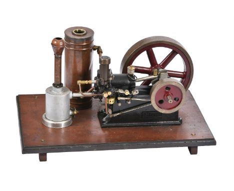 A well engineered model of Alyn Foundry half-size Gardner model 0 horizontal internal combustion stationary engine, gas fired