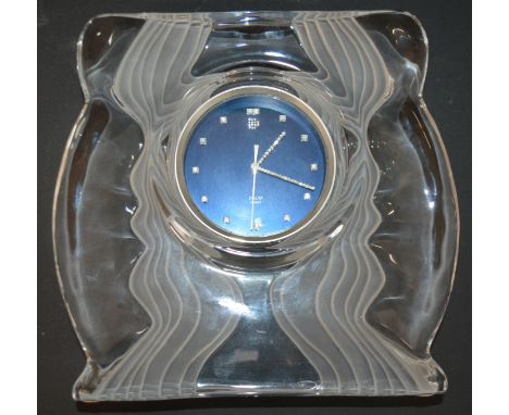 Daum France lead crystal clock