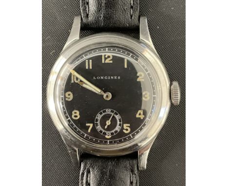 Longines 1940/50's wristwatch with Hirsch strap