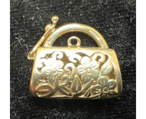 9ct gold lucky charm handbag 3.9g&nbsp;