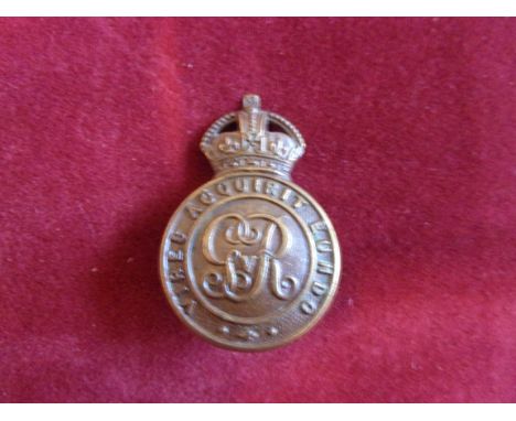Royal Military College Officer-Cadets' Geo V Cap Badge (Bronze), two lugs. K&amp;K: 1075