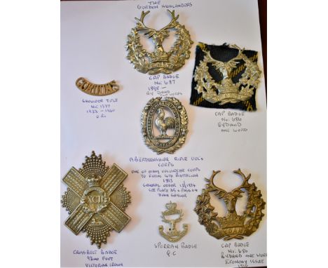 Pre-Territorial Era 1874-1881 Glengarry Badge (3) including K&amp;K: 456 The 23rd Regiment of Foot (Royal Welsh Fusiliers) g/