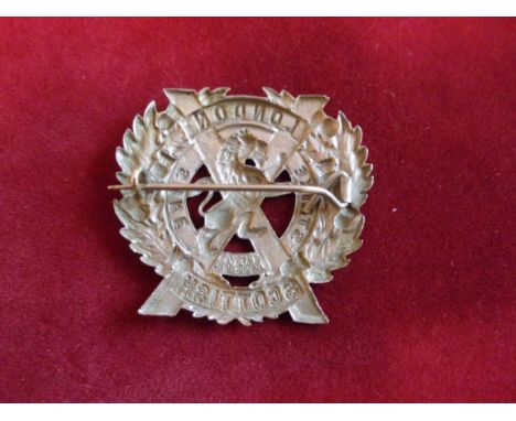 14th County of London Battalion (London Scottish Regiment) WWI Other Ranks Cap Badge (Silver-plated), two lugs. K&amp;K: 1840