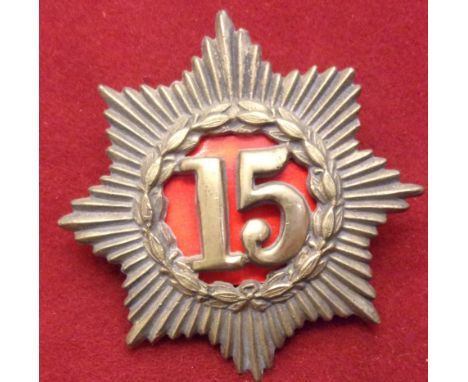 15th (York East Riding)&nbsp;Regiment of Foot Glengarry and pre-Territorial era 1874-1881 Badge, K&amp;K: 443. (Brass) Two lu