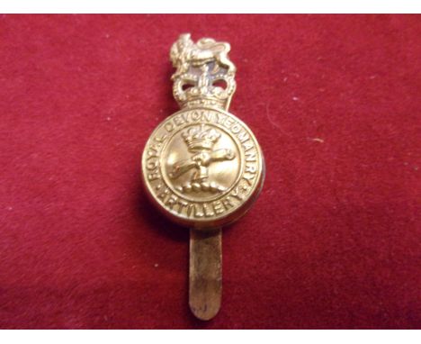 Royal Devonshire Yeomanry (Artillery) EIIR Cap Badge (Gilding-metal), slider. K&amp;K: 2303-Royal Devonshire Yeomanry EIIR Ca