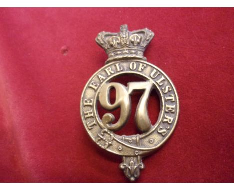 97th&nbsp;(The Earl of Ulster's)&nbsp;Regiment&nbsp;of&nbsp;Foot  Glengarry and pre-Territorial era 1874-1881 Badge, K&amp;K: