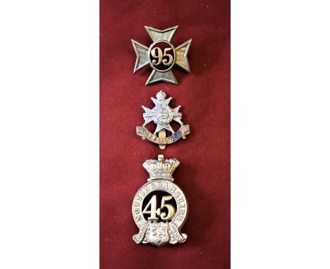 45th &amp; 95th Nottinghamshire and Sherwood Foresters (Notts &amp; Derby) Glengarry Badges and Forage Cap Badges (Gilding-me