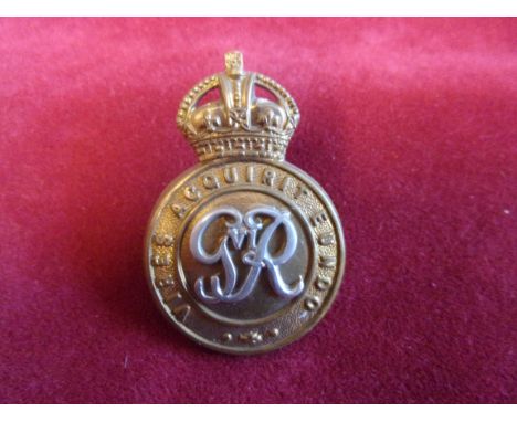 Royal Military College Officer-Cadets' Geo VI Cap Badge (Bi-metal), two lugs. K&amp;K: 2168