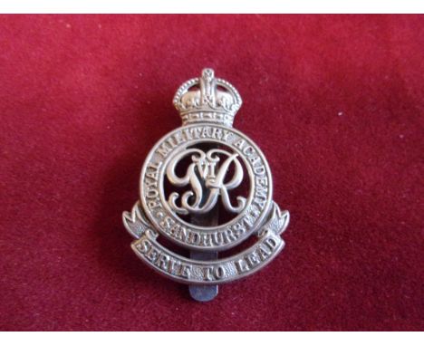 Royal Military Academy Sandhurst Officers Cap Badge (Silver-plated), slider and made J.R. Gaunt. The Royal Military College a