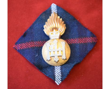 Highland Light Infantry EIIR Glengarry Cap Badge (Staybright), lugs with screws holding the 'HLI' and EIIR Crown Device and R