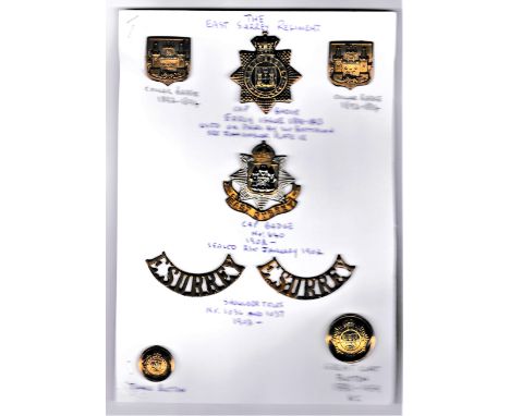 The 4th Royal Irish Dragoon Guards and 5th Royal Irish Lancers Including; 4th Royal Irish D.G. Other Ranks Cap Badge and Coll