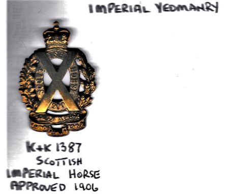 The Imperial Yeomanry (Scottish Horse), two lugs. K&amp;K: 1387