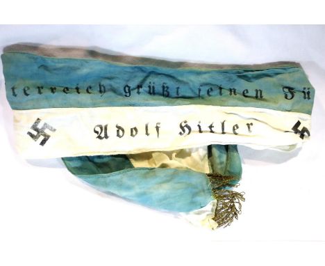 German Third Reich type fringed sash. P&amp;P Group 1 (£14+VAT for the first lot and £1+VAT for subsequent lots) 