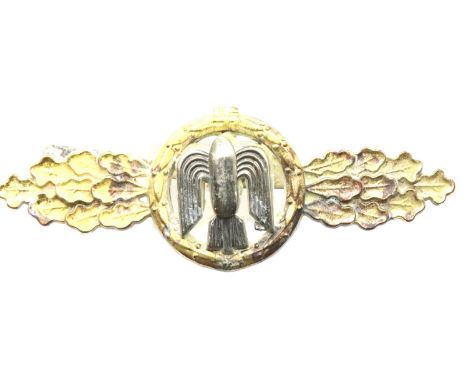 German WWII type Luftwaffe Stuka Multi Mission clasp, indistinctly marked verso. P&amp;P Group 1 (£14+VAT for the first lot a