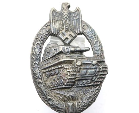 German WWII type Wehrmacht Tank Assault award. P&amp;P Group 1 (£14+VAT for the first lot and £1+VAT for subsequent lots) 