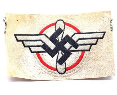 German WWII type NSFK embroidered uniform patch. P&amp;P Group 1 (£14+VAT for the first lot and £1+VAT for subsequent lots) 