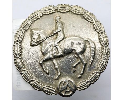 German Third Reich type SA German Expert Horsemans badge, marked BSW verso. P&amp;P Group 1 (£14+VAT for the first lot and £1