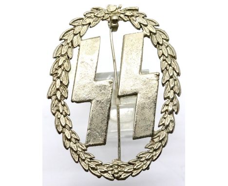 German WWII type SS  badge, indistinctly marked verso. P&amp;P Group 1 (£14+VAT for the first lot and £1+VAT for subsequent l