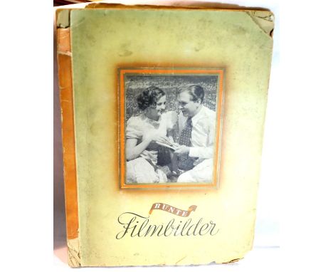 German Third Reich type large scale Bunte Filmbilder album of tobacco cards, appears complete. P&amp;P Group 1 (£14+VAT for t