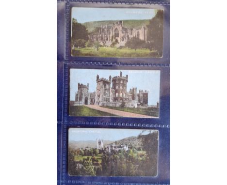 Cigarette cards, Players Castles & Abbeys (no borders) 3 cards, Melrose Abbey, Belvoir Castle, Balmoral Castle (near gd)