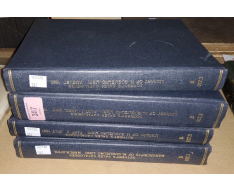 M.GUGLIELMO LIBRI - Catalogue of the Choicer Portion of the Magnificent Library, Leigh, Sotheby &amp; Wilkinson, 1859 and 3 s