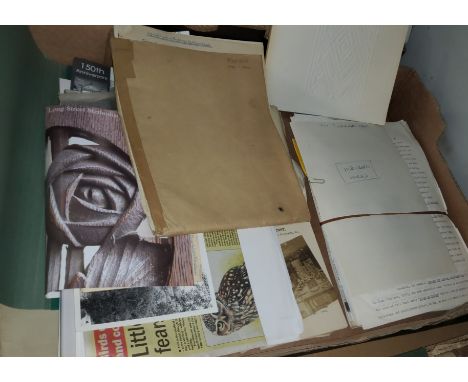 Edgar Wood:&nbsp; quantity of research material with manuscript notes; Sir Ashton Lever of Alkrington and his Museum, 1729-17