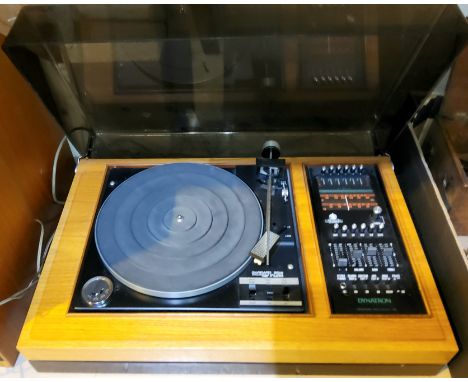 A mid 20th century Garrard 86SB teak cased record player and speakers 