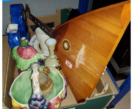 A selection of collectable crockery; a balalaika&nbsp; 