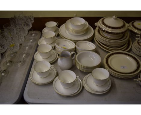 A quantity of Royal Worcester "Contessa" tea and dinnerware etc. 