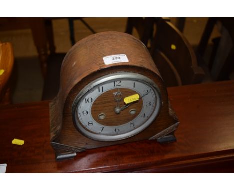 A Smiths two hole mantel clock 