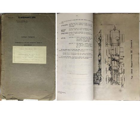 1949 London Transport MAINTENANCE BULLETIN No 41, 2nd issue, for the AEC RT double-deck vehicle, LTE code 3RT3. An original c