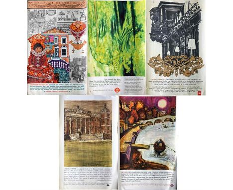 Selection of London Transport double-royal POSTERS comprising 1969 'London Museums' by Carol Barker (b1938), 1970 'Country Wa
