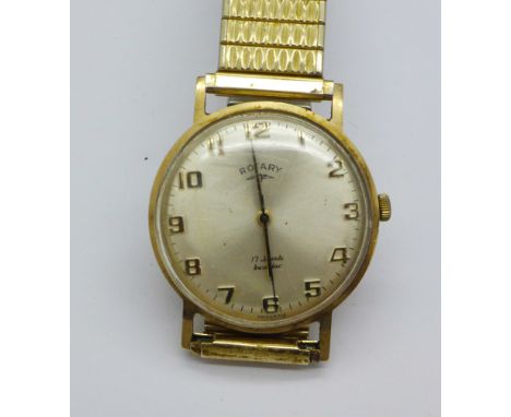 A 9ct gold cased Rotary wristwatch