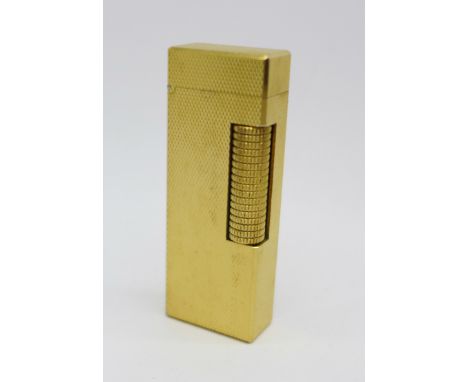 A Dunhill gold plated lighter
