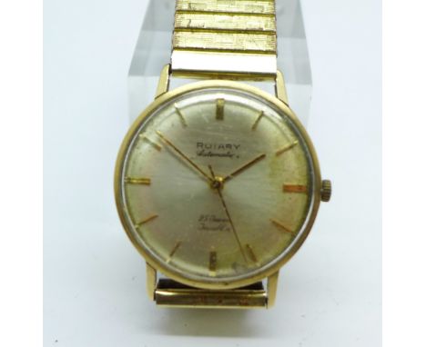 A 9ct gold cased Rotary automatic wristwatch