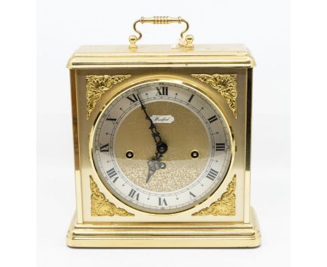 Mid 20th Century powder coated mantle clock by Woodford, 8 day Westminster chime&nbsp;