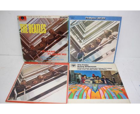 A Collection Of 12 " LP's Mainly Rock/ Pop Includes Artist's Such As, The Beatles, The Kinks, Rick Wakeman, Gladys Knight & T
