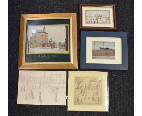 After Lowry,&nbsp; pencil sketches, prints, etc