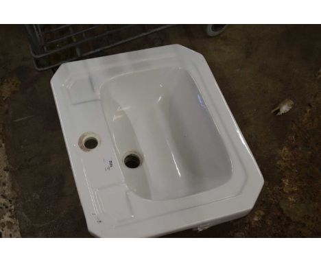 A ceramic hand basin