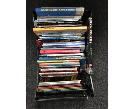A box of classic novels and books - Batman, Superman, Buck Rogers etc 