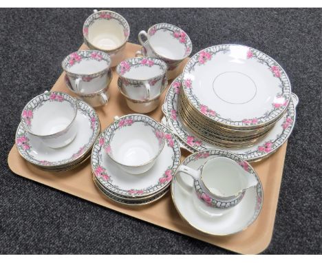 A tray of thirty eight piece Tuscan China tea service 