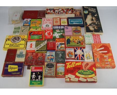 Collection of various Card & Party games including Strip Poker, Auctioneer, playing cards etc    Condition Report   Click her