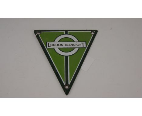 London Transport Green enamel Radiator Badge, H15cm   Condition Report   Click here for further images, condition, auction ti