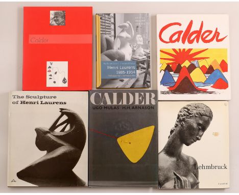 Calder; three books, Henri Laurens; two books and Lehmbruck; one book. Six books on sculptural artists. [6]