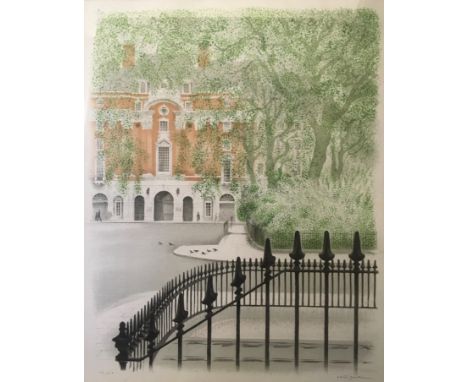 DAVID GENTLEMAN. Framed, signed in pencil, titled ‘B.M.A. House’ and dated 1981-2 to celebrate the 150th Anniversary of the B