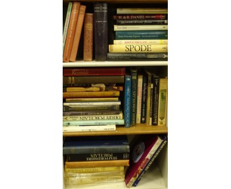 Miscellaneous art reference books mainly on porcelain, to include Chamberlain Worcester porcelain, the pottery and porcelain 