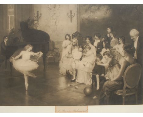 Arthur Elsey, after, A Private Rehearsal, a monochrome print, 47.5cm x 67cm 