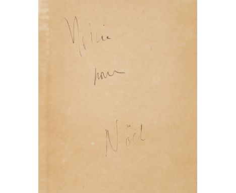 Sir Noël Coward (1899 ? 1973) - Autographed Presentation Copy, Whittlebot (Hernia), [pseud. Coward (Noel)], Chelsea Buns, ins